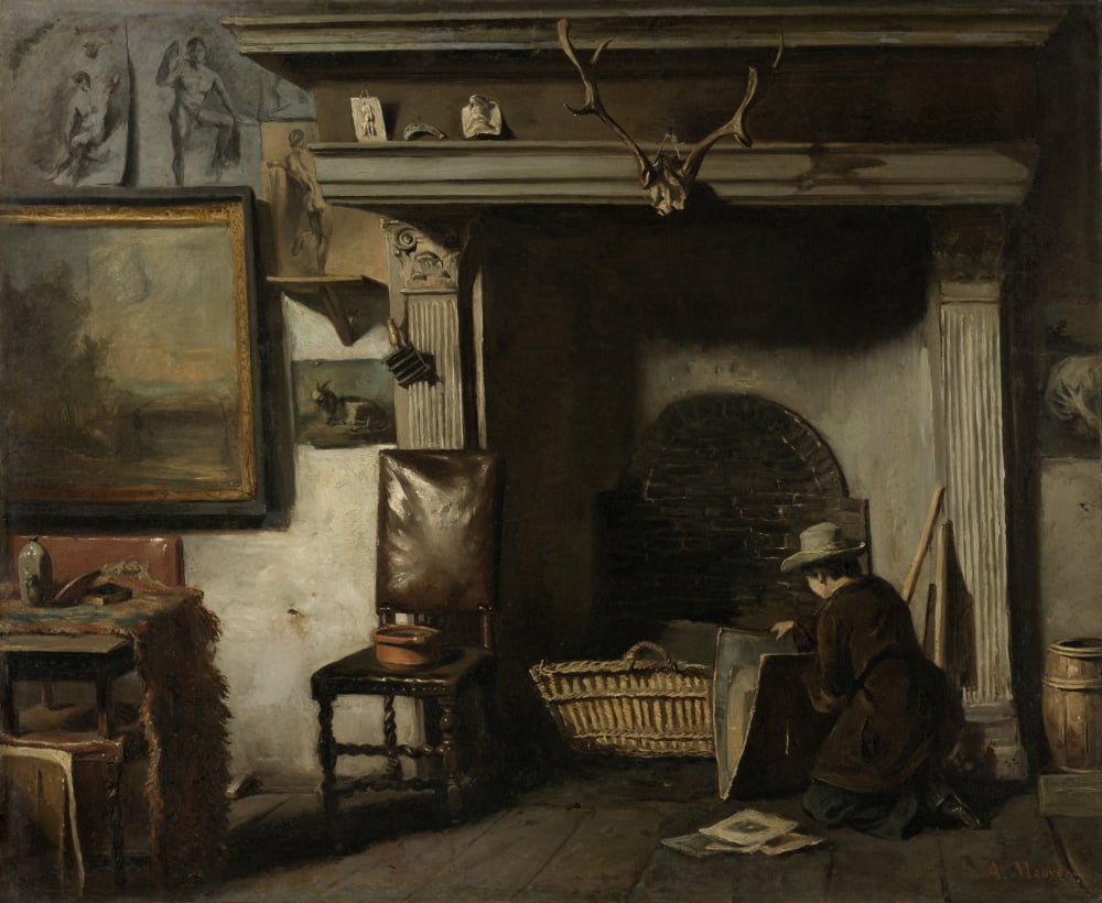 The Studio Of The Haarlem Painter Pieter Frederik Van Os Canvas Art -  (24 x 18)
