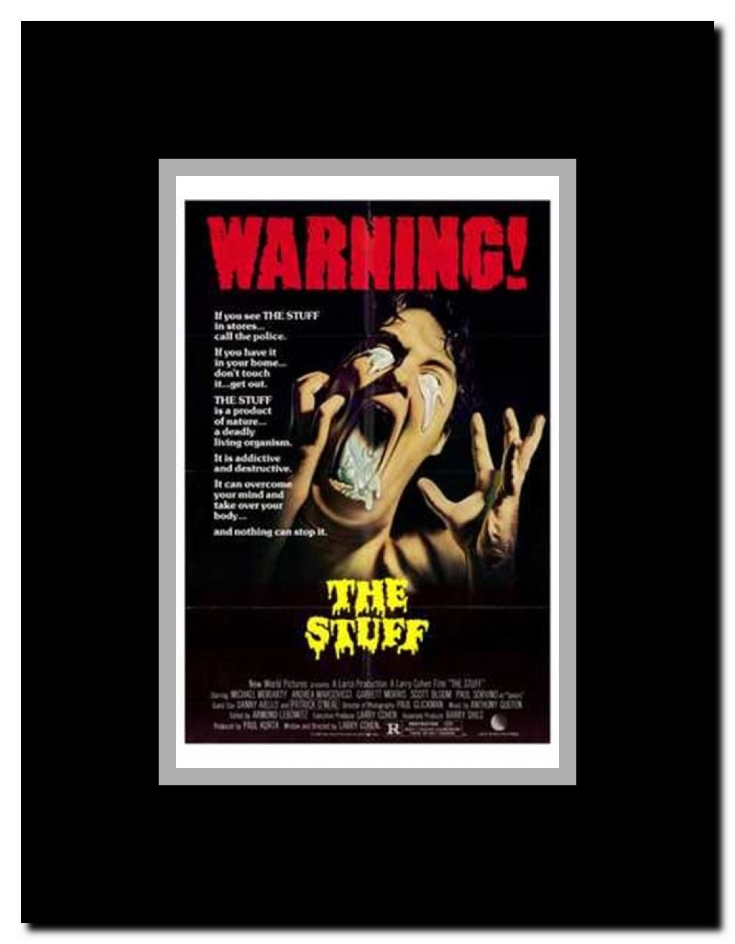 The Stuff Framed Movie Poster