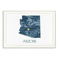 thumbnail image 1 of The Stupell Home Decor Arizona Minimal Blue Marbled Paper Silhouette Wall Plaque Art, 1 of 4