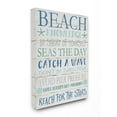 thumbnail image 1 of The Stupell Home Decor Beach Knowledge Blue Aqua and White Planked Look Sign, 1 of 4