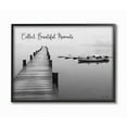 thumbnail image 1 of The Stupell Home Decor Black and White Calm Lake Photography Collect Beautiful Moments, 1 of 4
