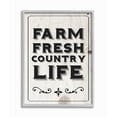 thumbnail image 1 of The Stupell Home Decor Black and White Farm Fresh Country Life Typography Gray Framed Texturized Art, 1 of 2