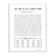 thumbnail image 1 of The Stupell Home Decor Black and White Laundry Room Crossword Puzzle Sign, 1 of 5