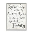 thumbnail image 1 of The Stupell Home Decor Black and White We are a Nice Normal Family Wood Script Typography Gray Framed Texturized Art, 1 of 6