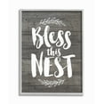 thumbnail image 1 of The Stupell Home Decor Bless This Nest Planks Gray Framed Texturized Art, 1 of 2