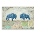 thumbnail image 1 of The Stupell Home Decor Blue Buffaloes Watch the Moon Tribal Distressed Collage, 1 of 5