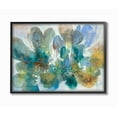 thumbnail image 1 of The Stupell Home Decor Blue and Green Bright Painterly Florals Framed Texturized Art, 1 of 2