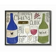 thumbnail image 1 of The Stupell Home Decor Cheers Clink Sip Champagne and Wine Words and Doodles, 1 of 4
