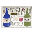 thumbnail image 1 of The Stupell Home Decor Cheers Clink Sip Champagne and Wine Words and Doodles, 1 of 5