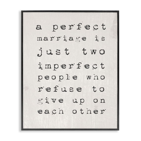 The Stupell Home Decor Collection A Perfect Marriage Oversized Framed Giclee Texturized Art, 16 x 1.5 x 20