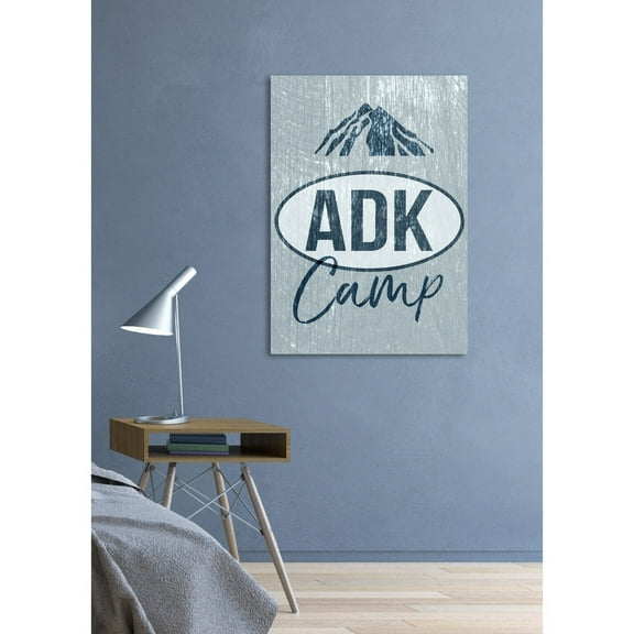 The Stupell Home Decor Collection ADK Camp Mountains Adirondack Framed Wall Art