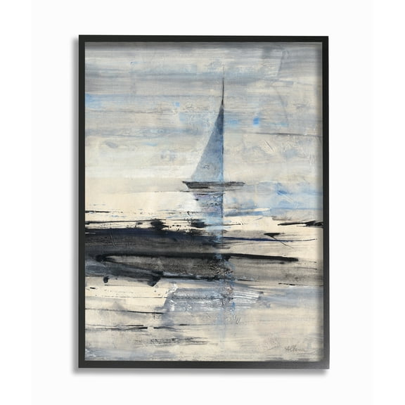 Stupell Abstract Sailing Framed Giclee Texture Art 11 x 14