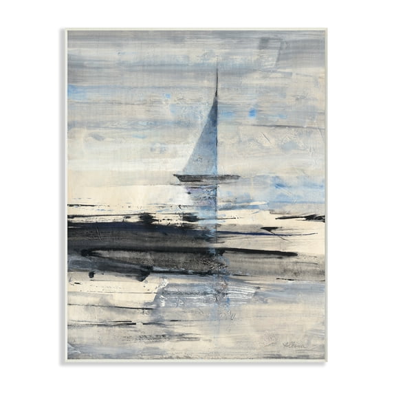 The Stupell Home Decor Collection Abstract Sailing Canvas Wall Art