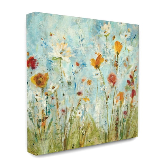 The Stupell Home Decor Collection Abstract Summer Wildflowers Canvas Wall Art