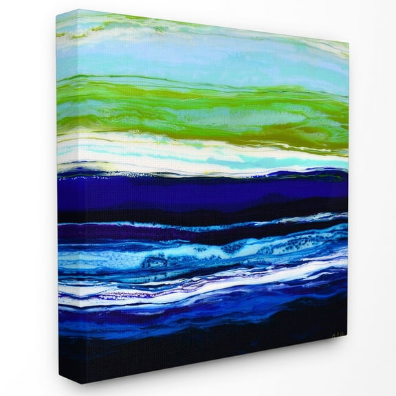 The Stupell Home Decor Collection Acrylic Resin Ocean Sea Breeze Air Abstract Wall Art