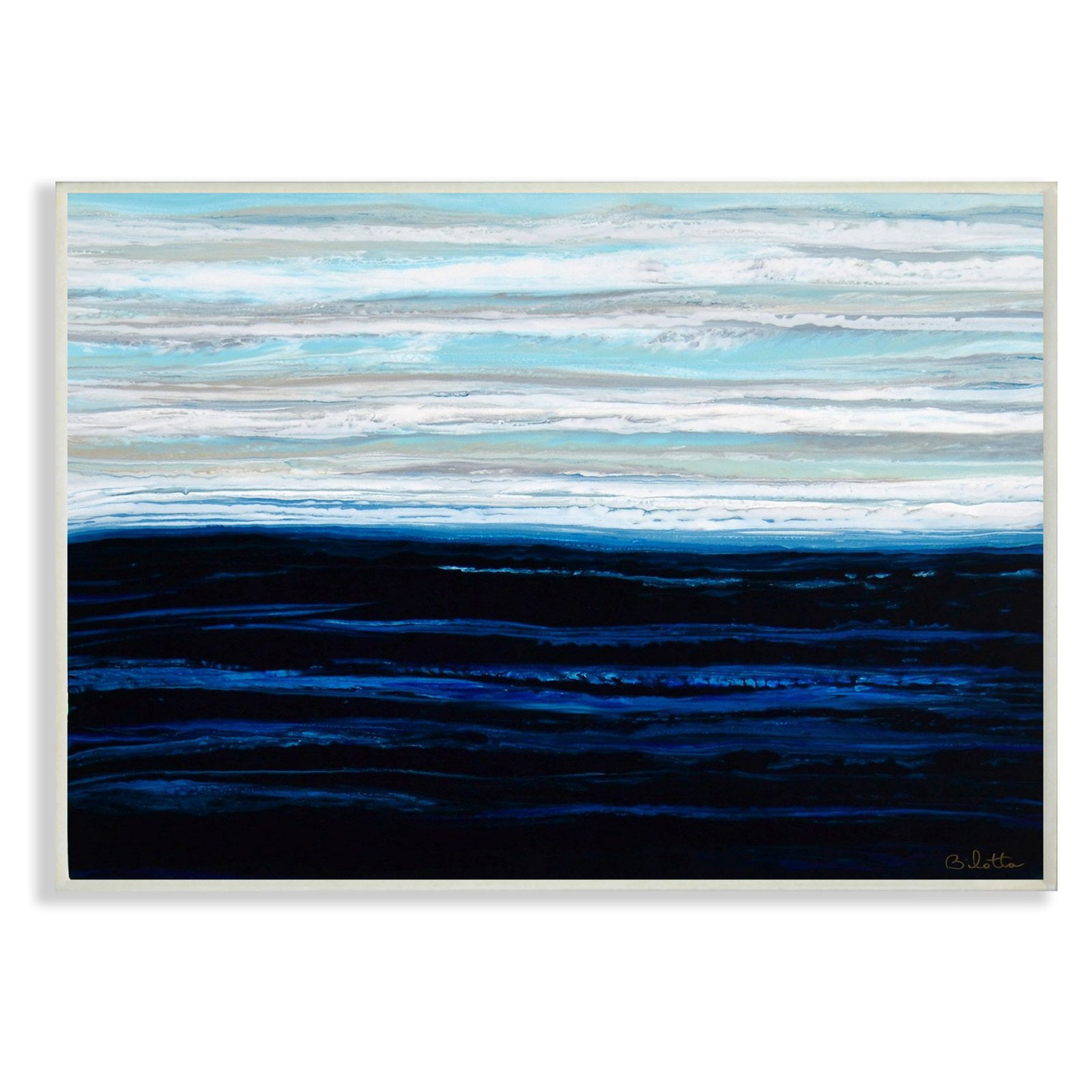 The Stupell Home Decor Collection Acrylic Resin Sky Clouds Wind Abstract Wall Art