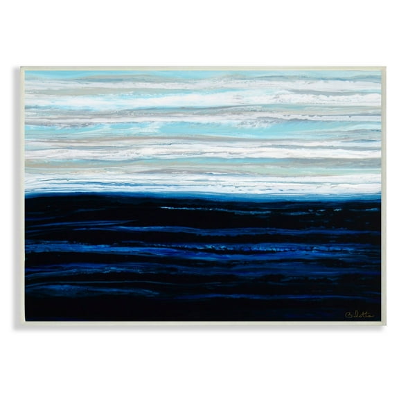 The Stupell Home Decor Collection Acrylic Resin Sky Clouds Wind Abstract Wall Art