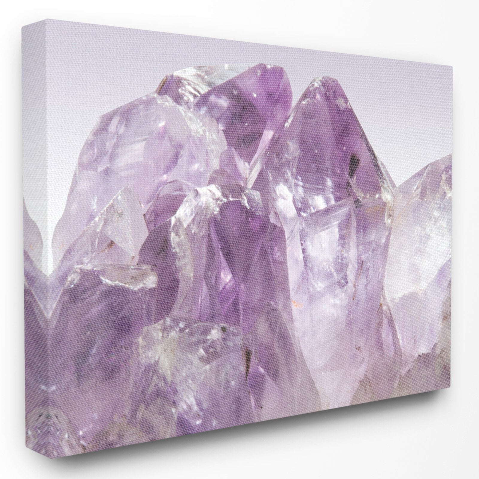 the stupell home decor collection amethyst crystal mountains close up photograph i oversized stretched canvas wall art, 24 x 1.5 x 30