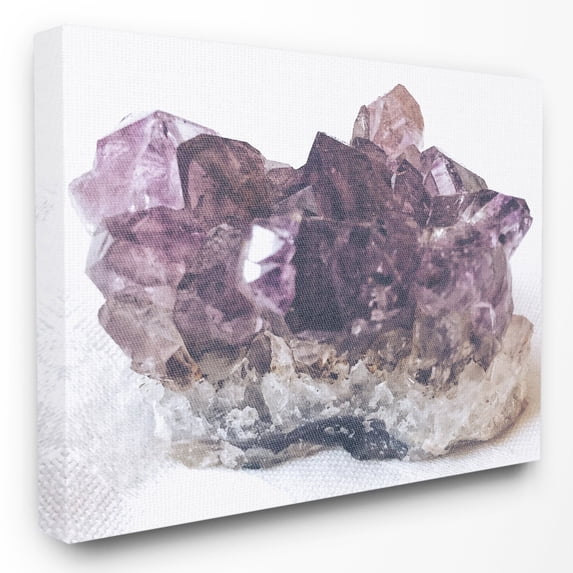 The Stupell Home Decor Collection Amethyst on Subtle Linen Wall Art