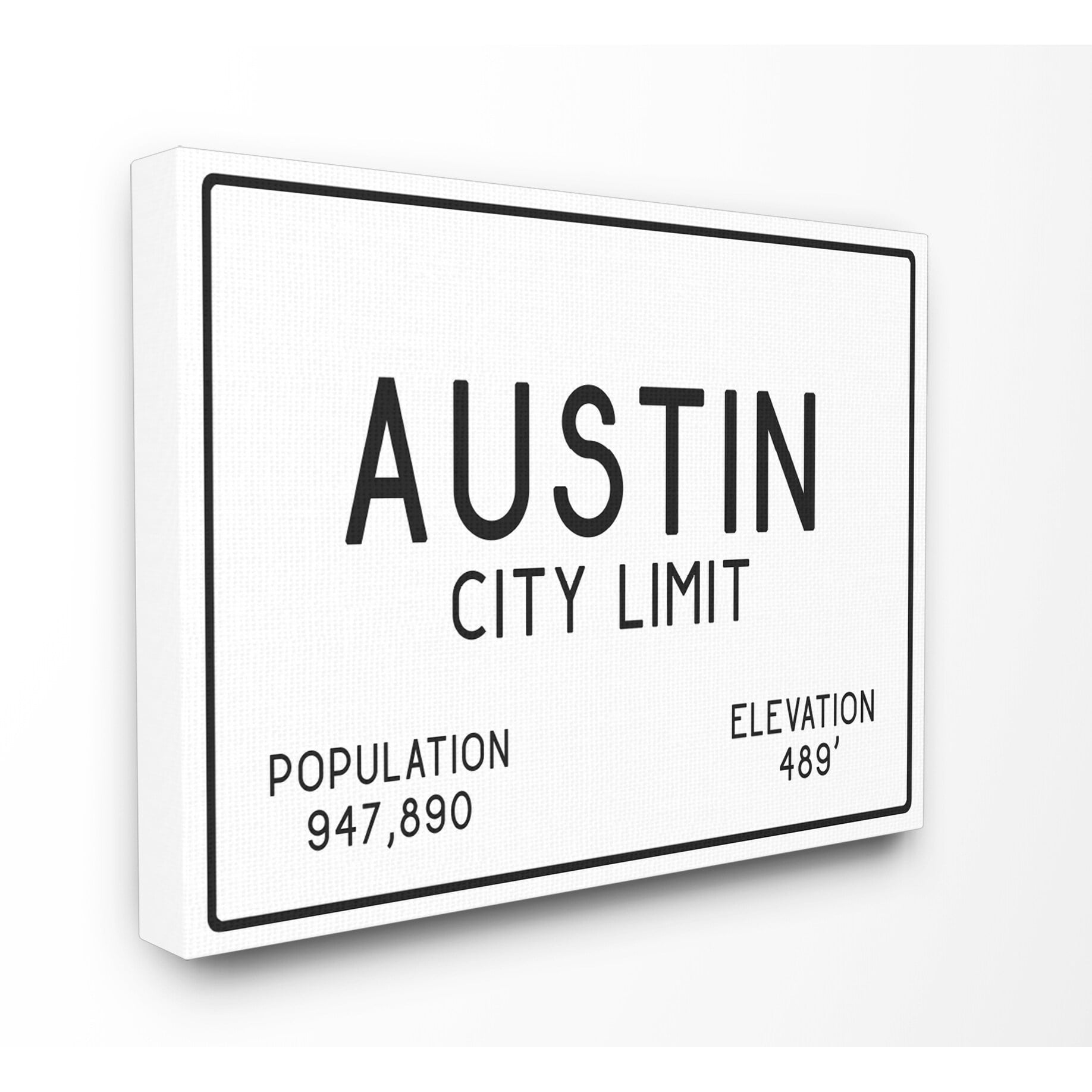 The Stupell Home Decor Collection Austin City Limit Canvas Wall Art