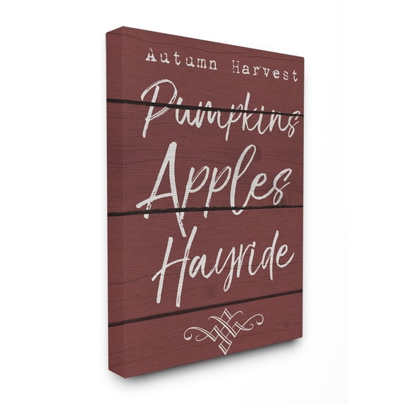 The Stupell Home Decor Collection Autumn Harvest Activities Oversized Stretched Canvas Wall Art, 24 x 1.5 x 30