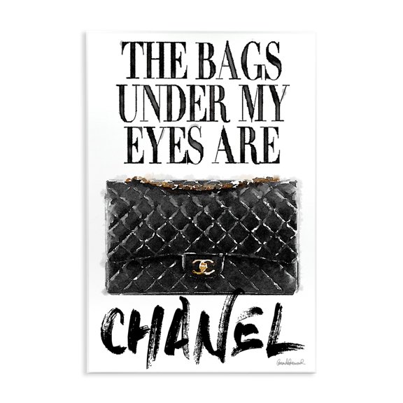 The Stupell Home Decor Collection Bags Under My Eyes Bag Wall Art