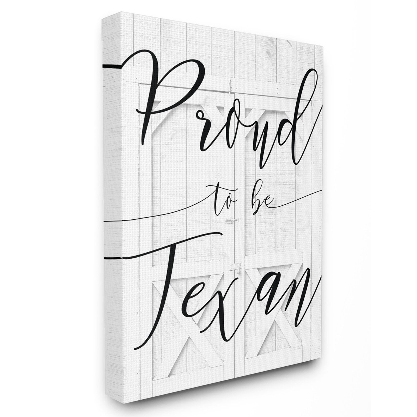 The Stupell Home Decor Collection Barn Door Proud To Be Texan Wall Art