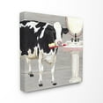 thumbnail image 1 of The Stupell Home Decor Collection Bath Time For Cows at Sink Red Black and GreyPainting Stretched Canvas Wall Art, 17 x 1.5 x 17, 1 of 6