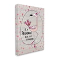 thumbnail image 1 of The Stupell Home Decor Collection Be A Flamingo Cartoon Wall Art, 1 of 5