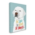 thumbnail image 1 of The Stupell Home Decor Collection Be Silly Be Kind Be Honest Light Blue Poster Style Dog Stretched Canvas Wall Art, 30 x 40, 1 of 6