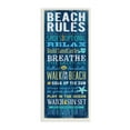 thumbnail image 1 of The Stupell Home Decor Collection Beach Rules Relax Breathe Blue Planked Look Wall Plaque Art, 7 x 0.5 x 17, 1 of 6