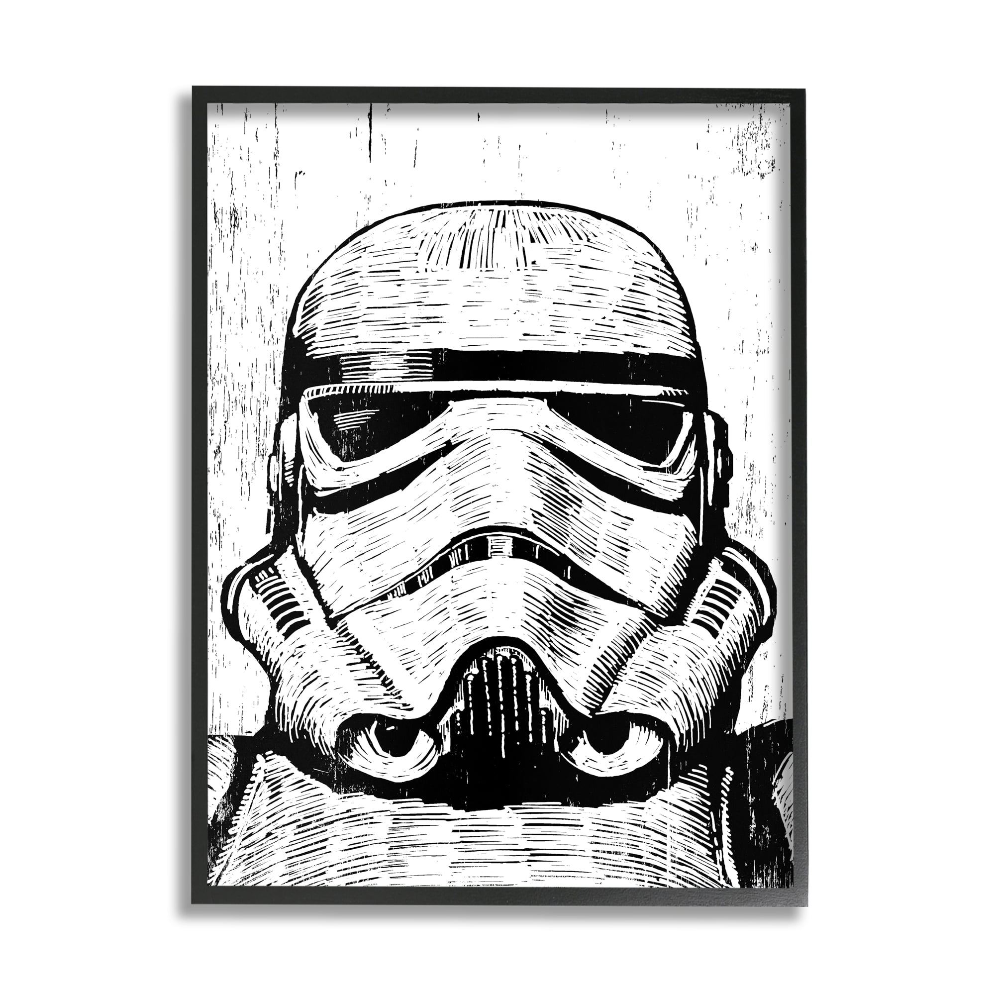 Black and White Star Wars Stormtrooper Canvas Art