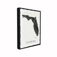 thumbnail image 1 of The Stupell Home Decor Collection Black and Grey Marbled Paper Florida State Silhouette Oversized Stretched Canvas Wall Art, 24 x 1.5 x 30, 1 of 2
