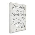 thumbnail image 1 of The Stupell Home Decor Collection Black and White We are a Nice Normal Family Wood Script Typography XXL Stretched Canvas Wall Art, 30 x 1.5 x 40, 1 of 5