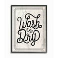 thumbnail image 1 of The Stupell Home Decor Collection Black on Off White Wash And Dry Cursive Elegant Typography Framed Giclee Texturized Art, 16 x 20, 1 of 4