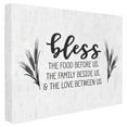 thumbnail image 1 of The Stupell Home Decor Collection Bless The Food and Family with Wheat Subtle Birch Typography Stretched Canvas Wall Art, 16 x 1.5 x 20, 1 of 6