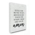 thumbnail image 1 of The Stupell Home Decor Collection Bless Us O Lord Before Meal Prayer Subtle Birch Typography Oversized Stretched Canvas Wall Art, 24 x 1.5 x 30, 1 of 6