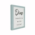 thumbnail image 1 of The Stupell Home Decor Collection Blue and White Dios Bendiga Este Hogar Spanish Typography Oversized Stretched Canvas Wall Art, 24 x 1.5 x 30, 1 of 2