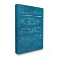 thumbnail image 1 of The Stupell Home Decor Collection Boat Blueprint Wall Art, 1 of 4
