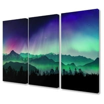The Stupell Home Decor Collection Borealis Dreams Triptych Wall Art Set