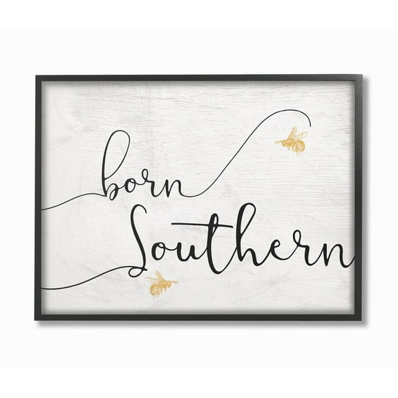 The Stupell Home Decor Collection Born Southern Framed Wall Art