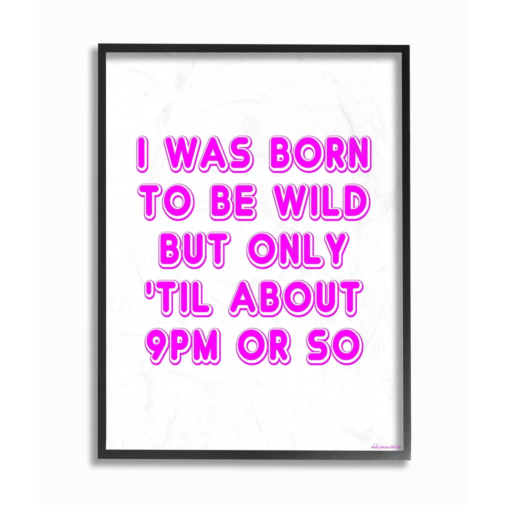 The Stupell Home Decor Collection Born To Be Wild Humor Oversized Framed Giclee Texturized Art