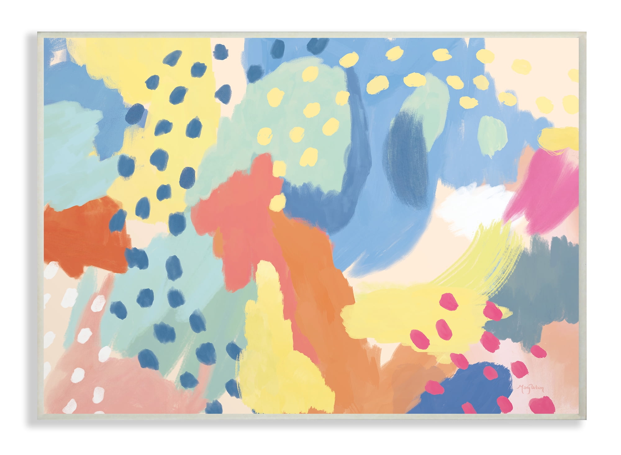 The Stupell Home Decor Collection Bright Life Abstract Colors Wall Art ...