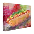 thumbnail image 1 of The Stupell Home Decor Collection Brightly Colored Hot Dog Still Life Food Painting Stretched Canvas Wall Art, 16 x 1.5 x 20, 1 of 6