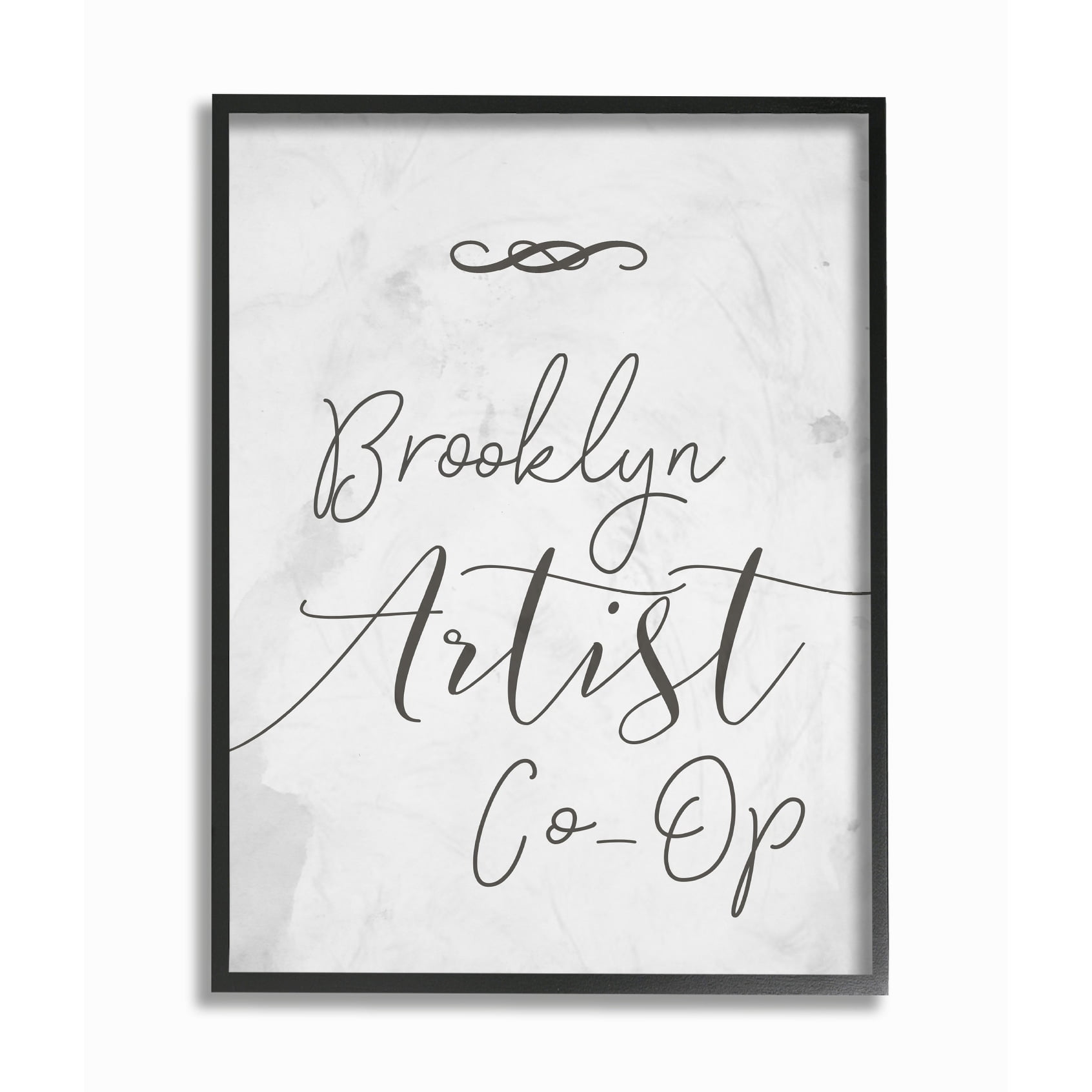 Stupell Brooklyn Artist Co-Op Typography Framed Giclee Texture Art 16 x 20