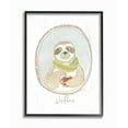 thumbnail image 1 of The Stupell Home Decor Collection Caffeinated Cutie Sloffee Sloth Funny Cartoon Coffee Oversized Framed Giclee Texturized Art, 16 x 1.5 x 20, 1 of 4