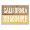 thumbnail image 1 of The Stupell Home Decor Collection California Sunshine Distressed Wood Typography Wall Plaque, 1 of 6