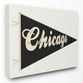 thumbnail image 1 of The Stupell Home Decor Collection Chicago Pennant Black Wall Art, 1 of 6