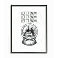thumbnail image 1 of Stupell Christmas Let It Snow Globe Framed Giclee Texture Art 16 x 20, 1 of 4