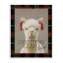 The Stupell Home Decor Collection Christmas Llama Xoxo Wall Plaque Art